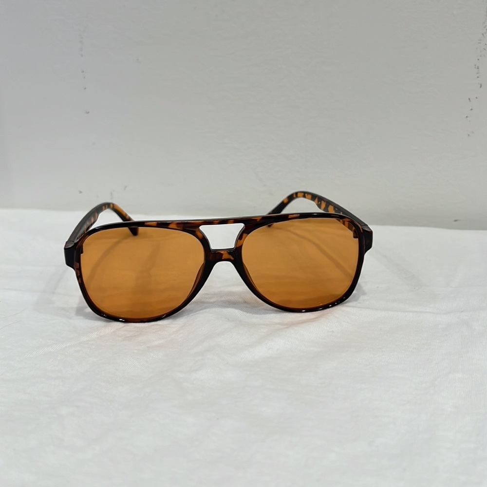 Retro Square Polarized Aviator Sunglasses - Brown Tortoise/Brown